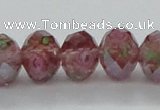 CLG29 15 inches 8*10mm faceted rondelle handmade lampwork beads