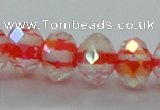 CLG40 14 inches 8*10mm faceted rondelle handmade lampwork beads