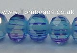 CLG46 13 inches 9*12mm faceted rondelle handmade lampwork beads