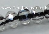 CLG48 13 inches 9*12mm faceted rondelle handmade lampwork beads