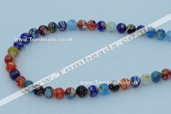 CLG501 16 inches 8mm round lampwork glass beads wholesale