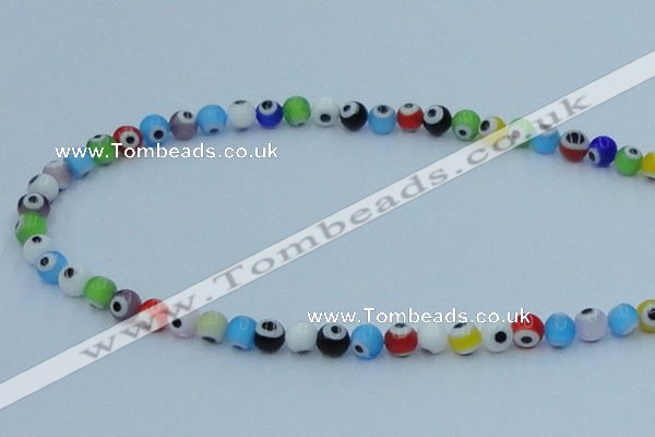 CLG504 16 inches 6mm round lampwork glass beads wholesale