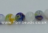 CLG508 16 inches 6mm round lampwork glass beads wholesale
