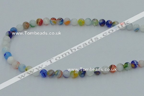 CLG508 16 inches 6mm round lampwork glass beads wholesale