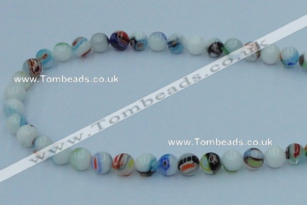 CLG509 16 inches 8mm round lampwork glass beads wholesale