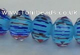 CLG51 13 inches 9*12mm faceted rondelle handmade lampwork beads