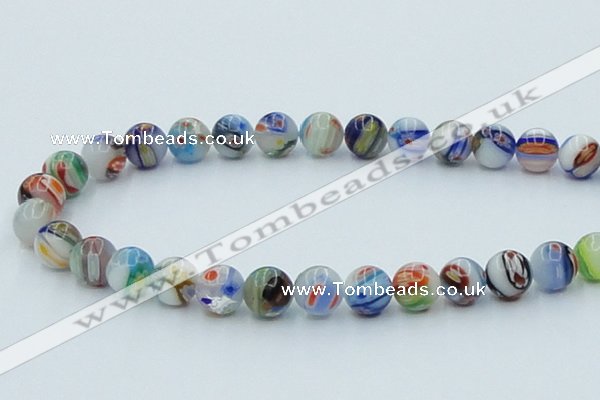 CLG510 16 inches 12mm round lampwork glass beads wholesale