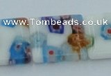 CLG523 16 inches 14*14mm square lampwork glass beads wholesale