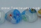 CLG525 16 inches 12*12mm heart lampwork glass beads wholesale