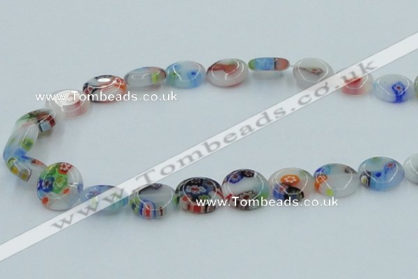 CLG527 16 inches 12mm flat round lampwork glass beads wholesale