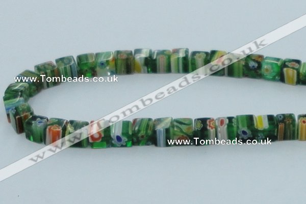 CLG563 16 inches 8*8mm cube lampwork glass beads wholesale