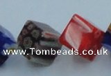 CLG570 16 inches 10*10mm cube lampwork glass beads wholesale