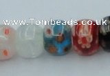 CLG571 16 inches 8*10mm rondelle lampwork glass beads wholesale