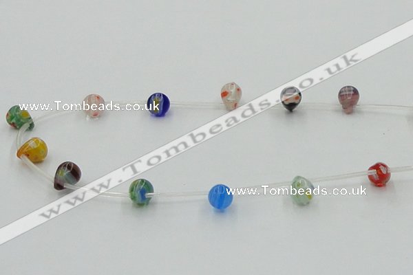 CLG573 16 inches 8*10mm teardrop lampwork glass beads wholesale