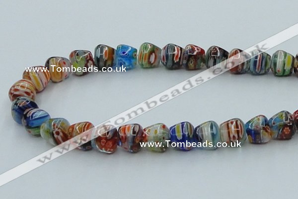 CLG574 16 inches 10*12mm apple lampwork glass beads wholesale