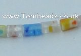 CLG575 16 inches 4*6mm cylinder lampwork glass beads wholesale