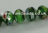 CLG58 15 inches 8*10mm faceted rondelle handmade lampwork beads