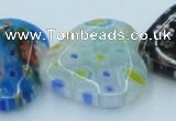 CLG583 16 inches 20*20mm heart lampwork glass beads wholesale