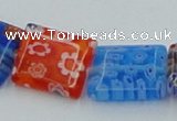 CLG585 16 inches 10*12mm rectangle lampwork glass beads wholesale