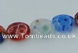 CLG587 16 inches 10mm flat round lampwork glass beads wholesale