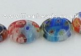 CLG589 16 inches 10*12mm oval lampwork glass beads wholesale