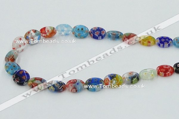 CLG589 16 inches 10*12mm oval lampwork glass beads wholesale