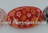 CLG591 16 inches 18*25mm oval lampwork glass beads wholesale