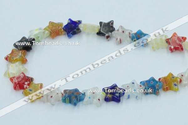 CLG592 16 inches 14*14mm star lampwork glass beads wholesale