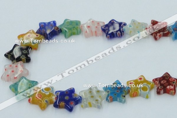 CLG593 16 inches 18*18mm star lampwork glass beads wholesale