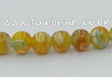 CLG601 16 inches 6mm round lampwork glass beads wholesale