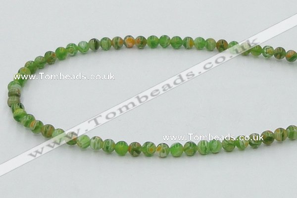 CLG602 16 inches 6mm round lampwork glass beads wholesale