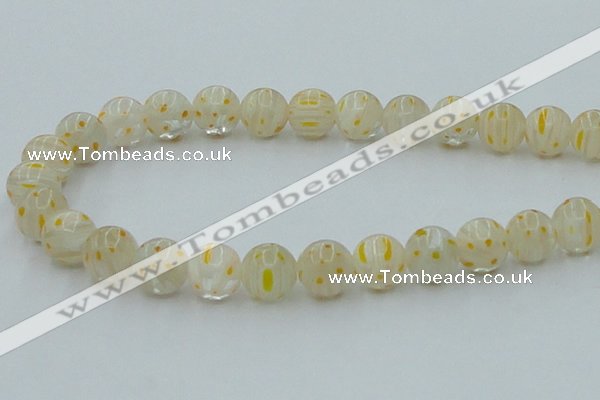 CLG606 16 inches 12mm round lampwork glass beads wholesale