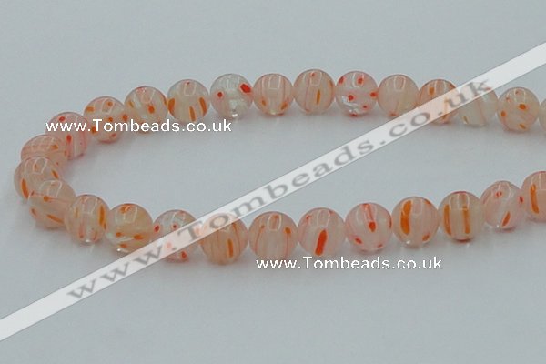 CLG607 16 inches 12mm round lampwork glass beads wholesale