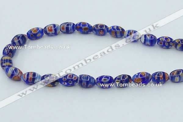 CLG613 5PCS 16 inches 7*12mm rice lampwork glass beads wholesale