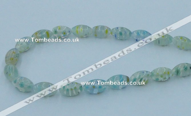 CLG615 3PCS 16 inches 10*16mm rice lampwork glass beads wholesale