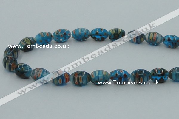 CLG617 3PCS 16 inches 10*16mm rice lampwork glass beads wholesale