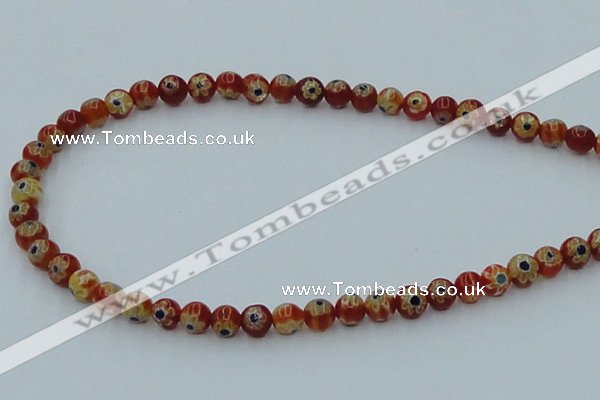 CLG626 10PCS 16 inches 6mm round lampwork glass beads wholesale
