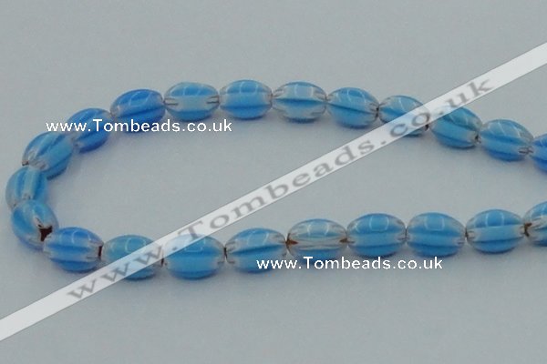 CLG631 5PCS 16 inches 10*14mm oval lampwork glass beads wholesale