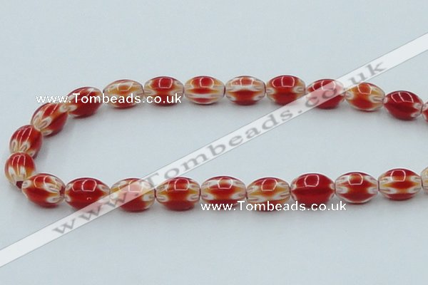 CLG633 5PCS 16 inches 10*14mm oval lampwork glass beads wholesale