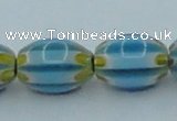 CLG635 5PCS 16 inches 10*14mm oval lampwork glass beads wholesale