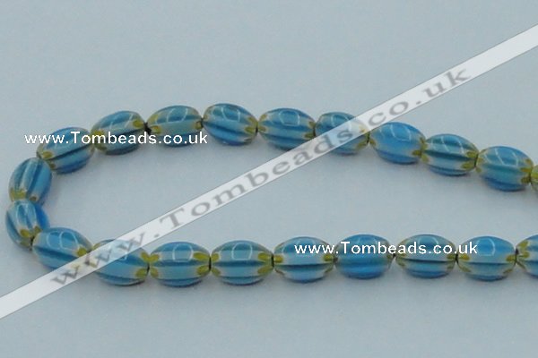 CLG635 5PCS 16 inches 10*14mm oval lampwork glass beads wholesale