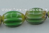 CLG638 5PCS 16 inches 10*14mm oval lampwork glass beads wholesale