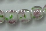 CLG750 15.5 inches 10mm round lampwork glass beads wholesale