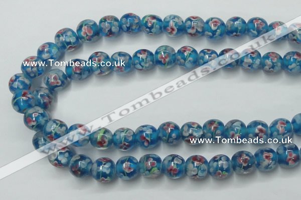 CLG752 15.5 inches 10mm round lampwork glass beads wholesale