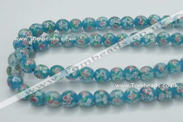 CLG755 15.5 inches 10mm round lampwork glass beads wholesale