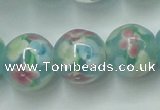 CLG758 15 inches 12mm round lampwork glass beads wholesale