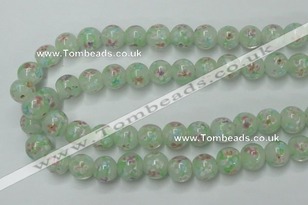 CLG760 15 inches 12mm round lampwork glass beads wholesale