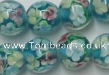 CLG763 15 inches 12mm round lampwork glass beads wholesale