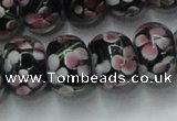 CLG766 14.5 inches 8*12mm rondelle lampwork glass beads wholesale