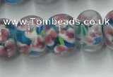 CLG772 14.5 inches 8*12mm rondelle lampwork glass beads wholesale